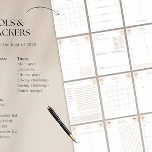 2026 Witchy Planner: Astrology, Tarot Journal, Moon Calendar (Printable Calendar 2026 PDF) image 10