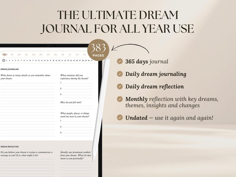 Digital Dream Journal: Daily Interpretation & Reflection (PDF) imagen 2