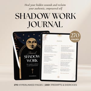 Shadow Work Journal | 200+ Anxiety and Inner Child Healing Prompts and Exercises | Spiritual Digital Workbook for iPad, GoodNotes