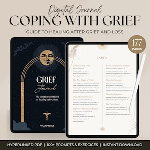 Grief and Loss Journal | 100+ Prompts and Exercises for Healing after Loss of a loved one | Digital Workbook for iPad, GoodNotes