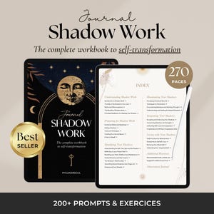 Shadow Work Journal | 200+ Anxiety and Inner Child Healing Prompts and Exercises | Spiritual Digital Workbook for iPad, GoodNotes