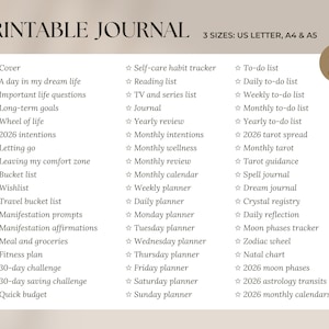 2026 Witchy Planner: Astrology, Tarot Journal, Moon Calendar (Printable Calendar 2026 PDF) image 13