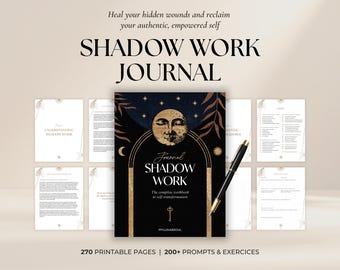 Shadow Work Journal: Trauma & Anxiety Healing Prompts and Exercices (Printable PDF)