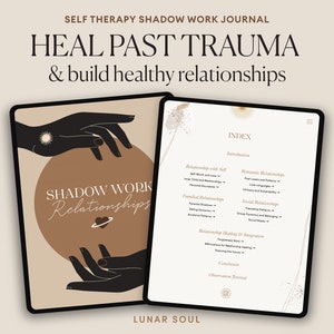 Relationships Healing | Self Therapy Shadow Work Journal | 100+ Prompts and Exercises | Spiritual Digital for iPad, GoodNotes