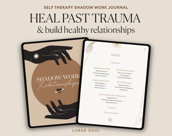 Relationships Healing | Self Therapy Shadow Work Journal | 100+ Prompts and Exercises | Spiritual Digital for iPad, GoodNotes