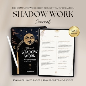 Shadow Work Journal | 200+ Anxiety and Inner Child Healing Prompts and Exercises | Spiritual Digital Workbook for iPad, GoodNotes