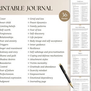 Shadow Work 680 Prompts | Inner Child Healing Anxiety Relationships Self-Therapy | Spiritual Digital Workbook | Shadow Work Journal Basics image 5