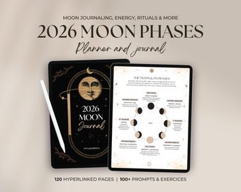2026 Moon Magic Journal: Lunar Phases, Manifestation, Moon Calendar, Spell and Rituals