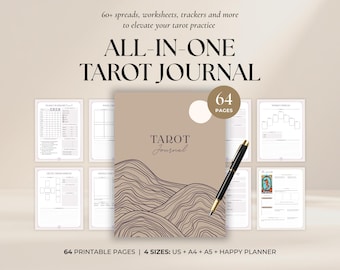 Printable Tarot Journal: Card Readings & Spreads (PDF)