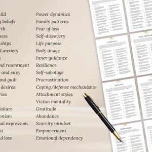 Shadow Work 680 Prompts | Inner Child Healing Anxiety Relationships Self-Therapy | Spiritual Digital Workbook | Shadow Work Journal Basics image 3