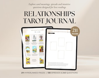 Love Tarot Journal: 130+ Relationship Spreads (Digital Journal)