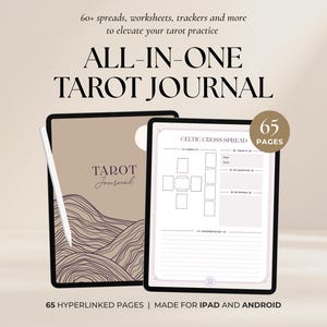 Digital Tarot Journal: Card Readings & Spreads (Digital Download)