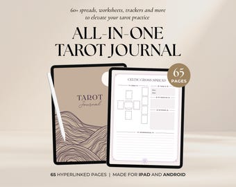 Digital Tarot Journal: Card Readings & Spreads (Digital Download)