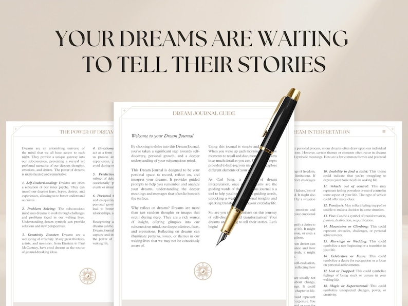 Digital Dream Journal: Daily Interpretation & Reflection (PDF) imagen 6