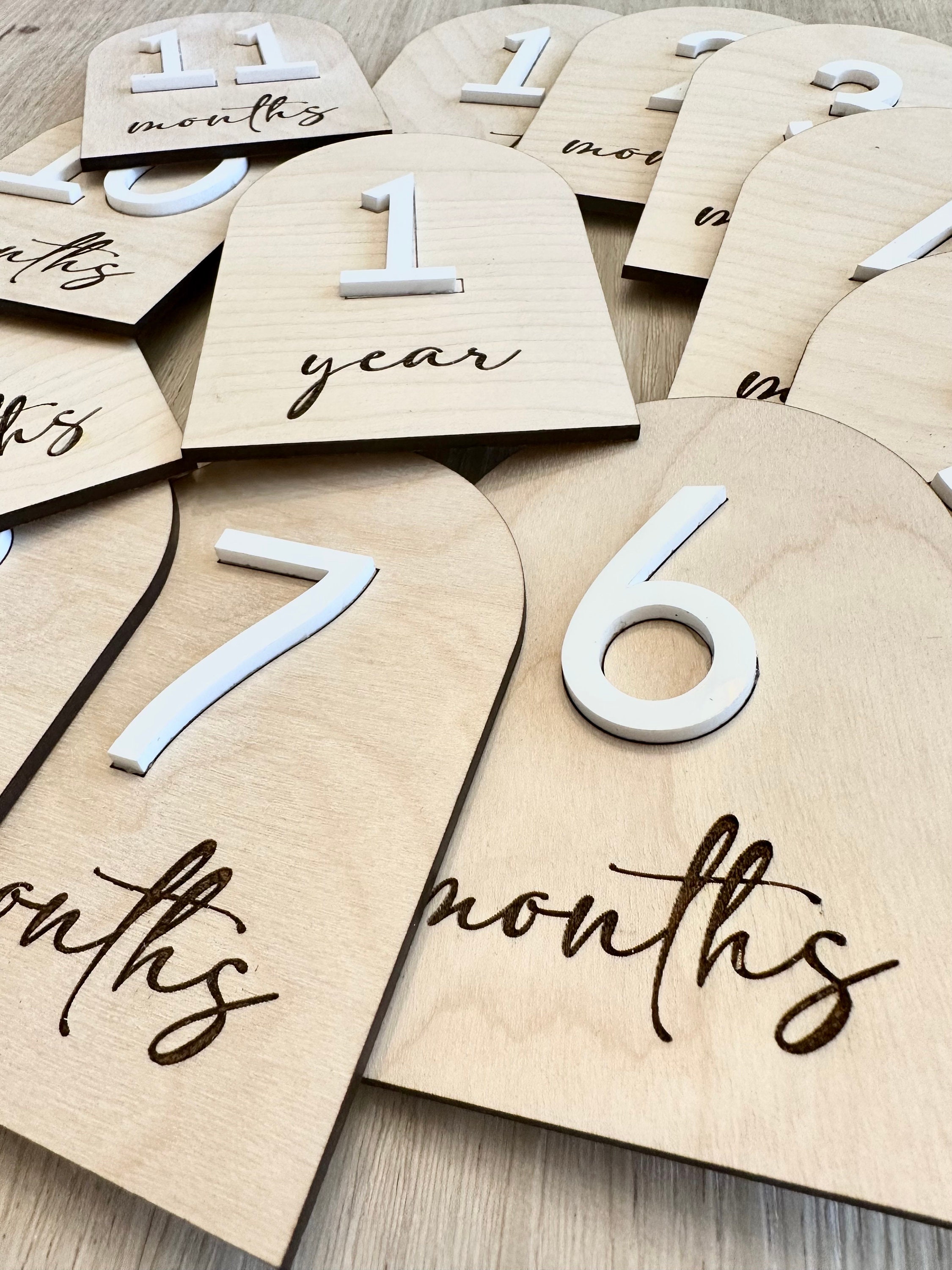 Baby Monthly Milestone Arch | Monthly Photo Prop | Baby Shower Gift ...