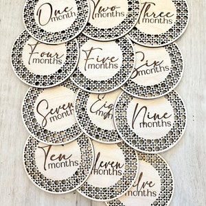 Marcadores de fotos de bebé para el mes de julio, accesorios para fotos mensuales, regalos para baby shower y marcadores para fotos de recién nacidos
