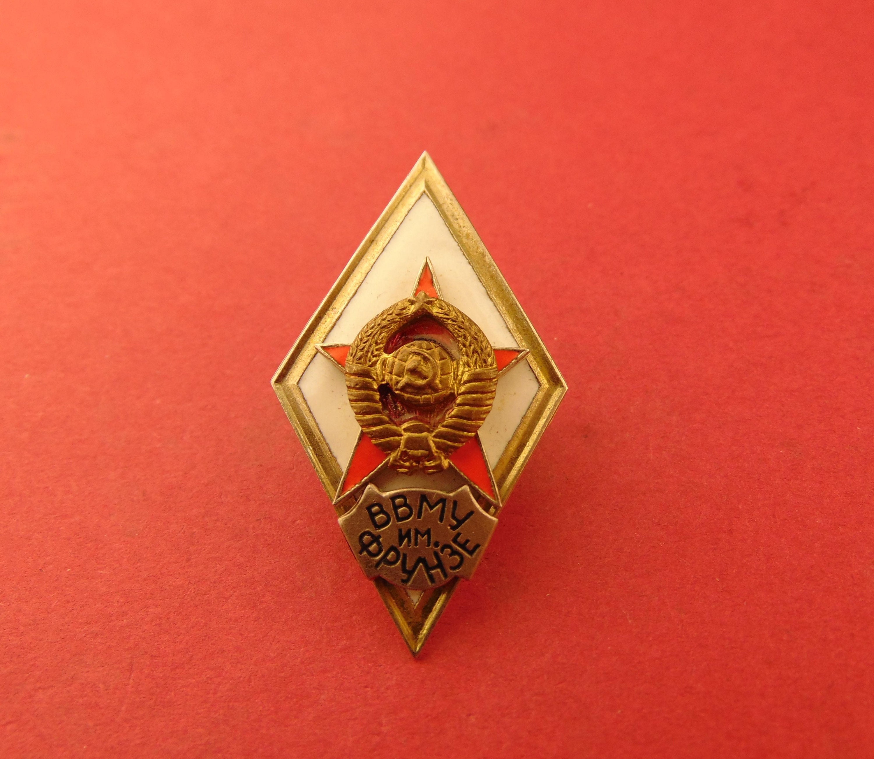 Soviet Frunze Naval Academy Badge Ввму Vvmu Highest Ussr - Etsy Australia