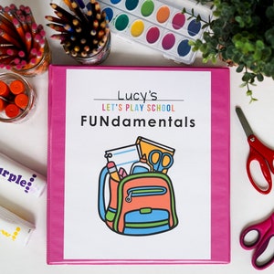 FUNdamentals Preschool and Elementary Morning Work Busy Binder 600 Learning Games Homeschool Curriculum Kindergarten Busy Book image 3