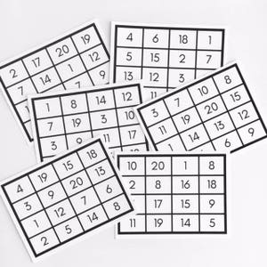 Alphabet and Number Bingo with Flashcards Printable Preschool & Kindergarten Learning Activity Montessori Early Learning image 7