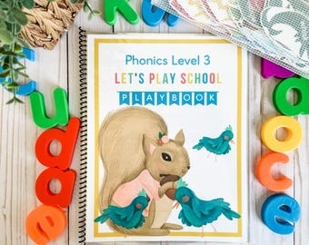 Phonics Level 3 Busy Book, Interactive Learning Binder, Ages 5-8 (PDF Digital Download)
