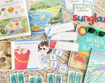 Preschool Beach Play & Learn Kit | Morning Basket | Unit Study Printable Activities