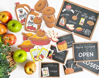 Preschool Apples Play & Learn Kit | Morning Basket | Unit Study Printable Activities