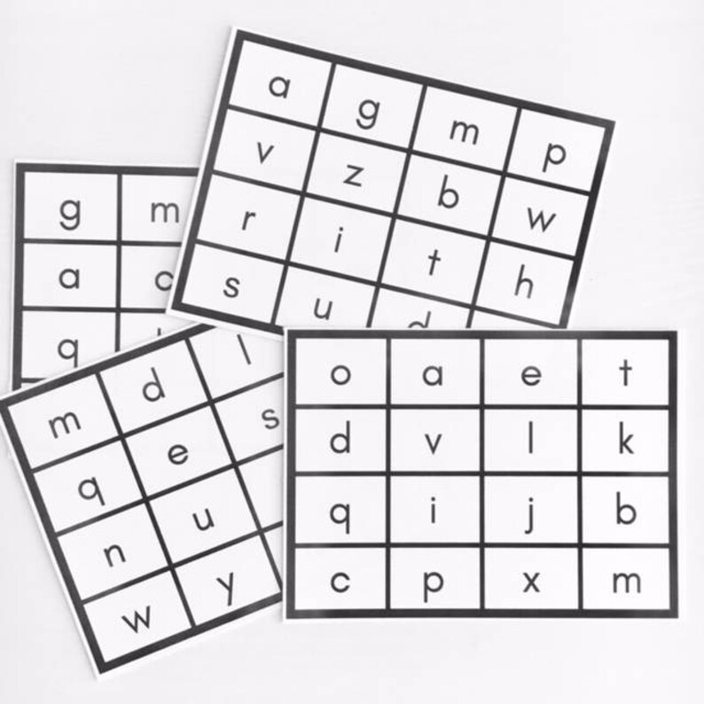 Alphabet and Number Bingo with Flashcards Printable Preschool & Kindergarten Learning Activity Montessori Early Learning image 6