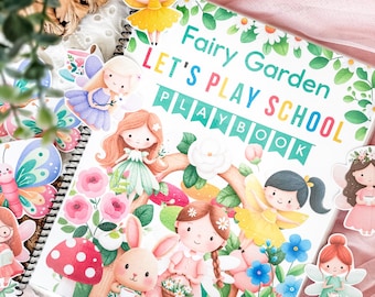 Preschool Busy Book Learning Binder - Fairy Garden - Summer Activities