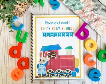 Preschool and Kindergarten Phonics Busy Book Learning Binder - Summer - Alphabet Activities