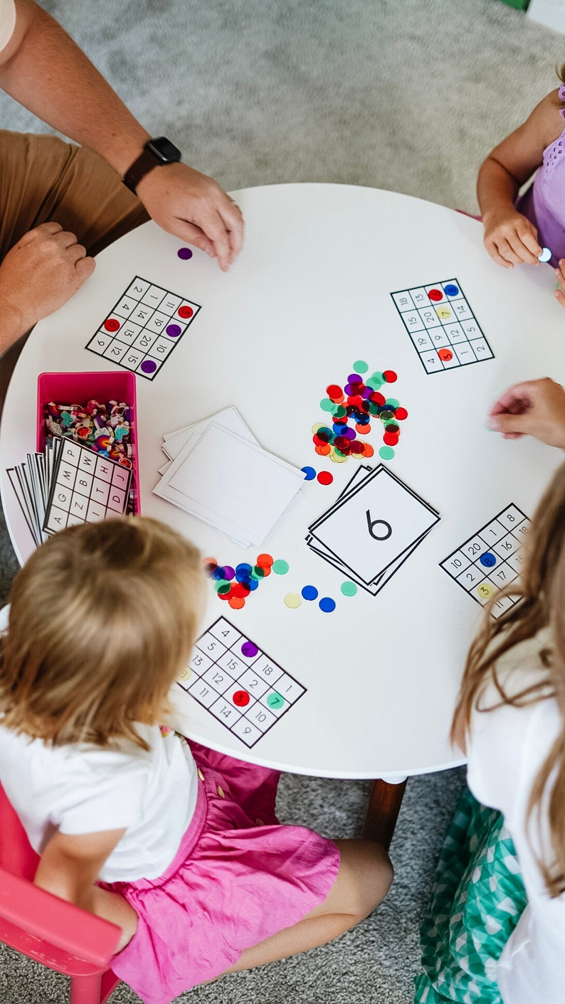 Alphabet and Number Bingo with Flashcards Printable Preschool & Kindergarten Learning Activity Montessori Early Learning image 2