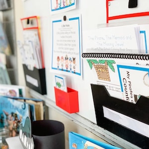 Cestino mattutino e unità di studio a tema pirati e sirene / Attività e giochi didattici stampabili per la scuola dell'infanzia, la scuola primaria (1ª e 2ª elementare) e l'istruzione a casa.
