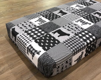 Fitted Crib Sheet ~ Farm Black Angus Cow Nursery Bedding~ Cattle Crib Sheet~ Farm Nursery Accessory~Baby Gift