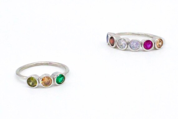 Family Birthstone Ring Mothers Birthstone Rings Mothers Ring