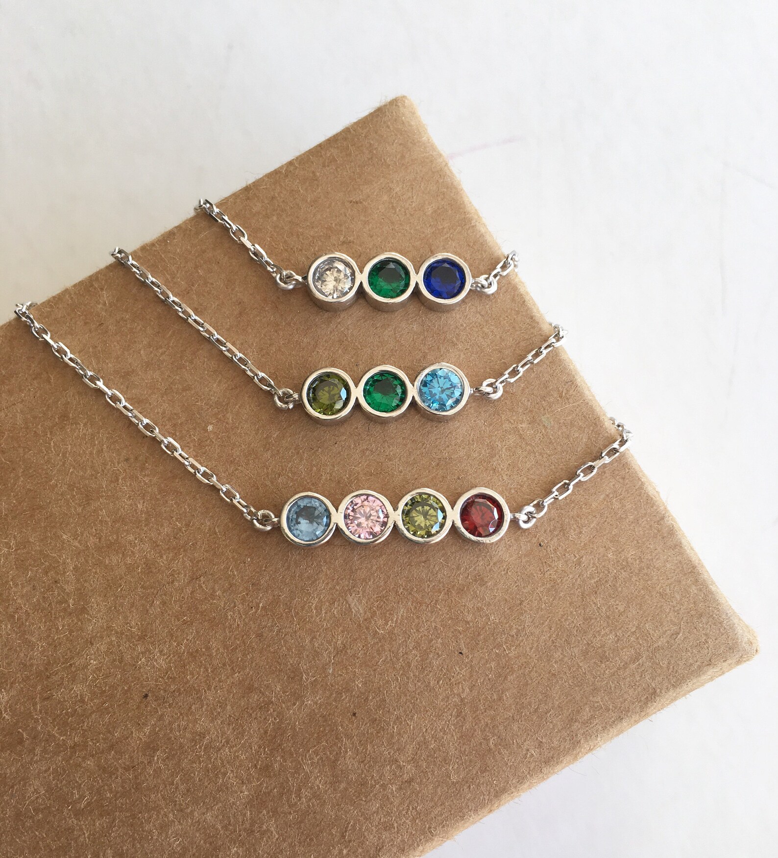 Custom Birthstone Bracelet Birthstone Bracelet Personalized Etsy