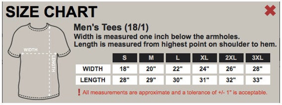 Wolverine Width Chart