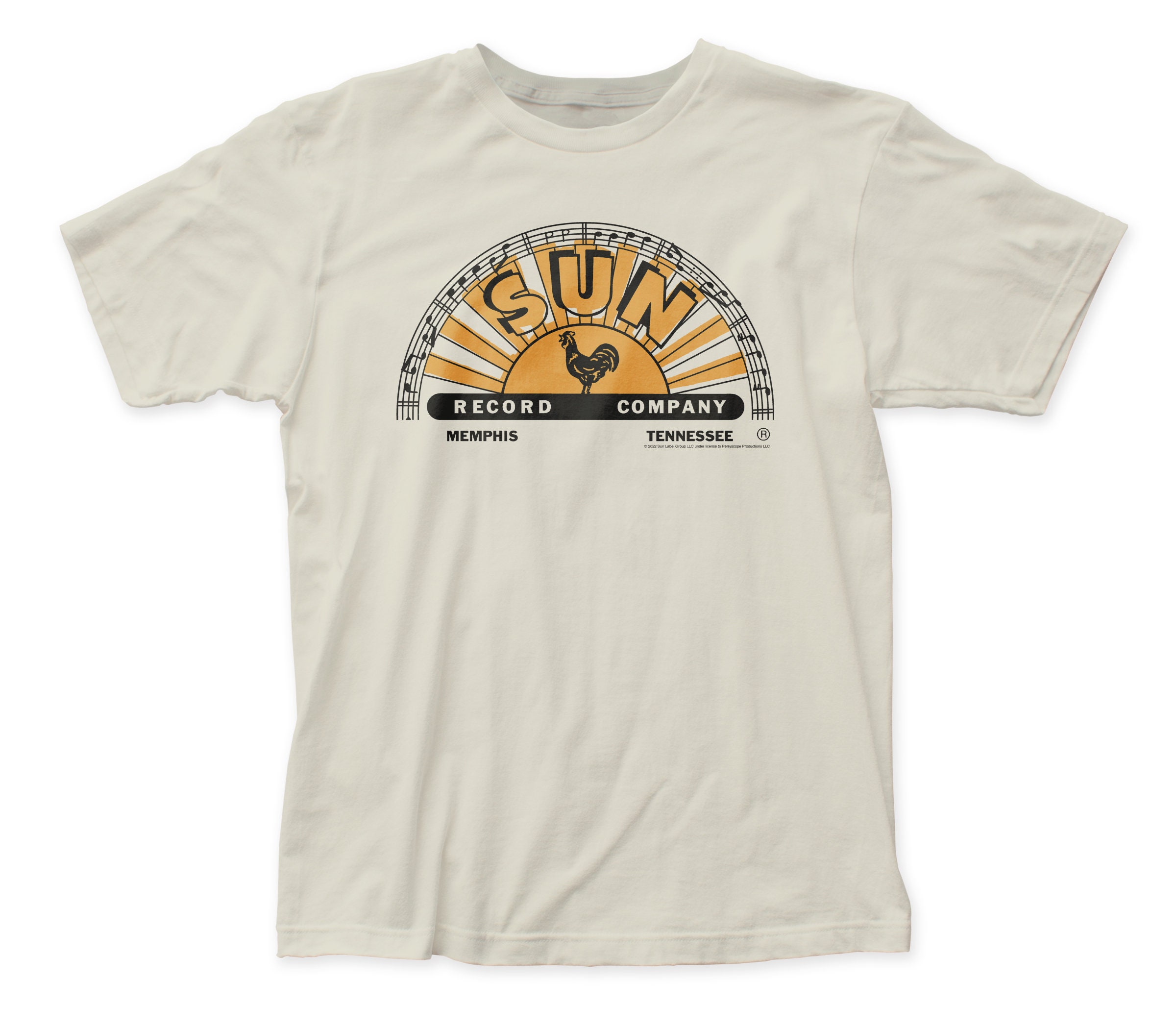 Discover Sun Records Logo 30/1 fitted jersey tee