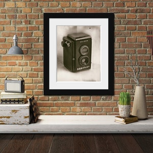 Vintage Camera Print, Wall Art, Film Camera,  Antique Camera Print, Old School Camera, Analog