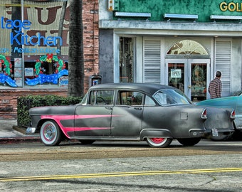 San Diego Photography, Ocean Beach California, Old Car, Vintage Auto, Fine Art Photo Print, Wall Decor, Wall Art
