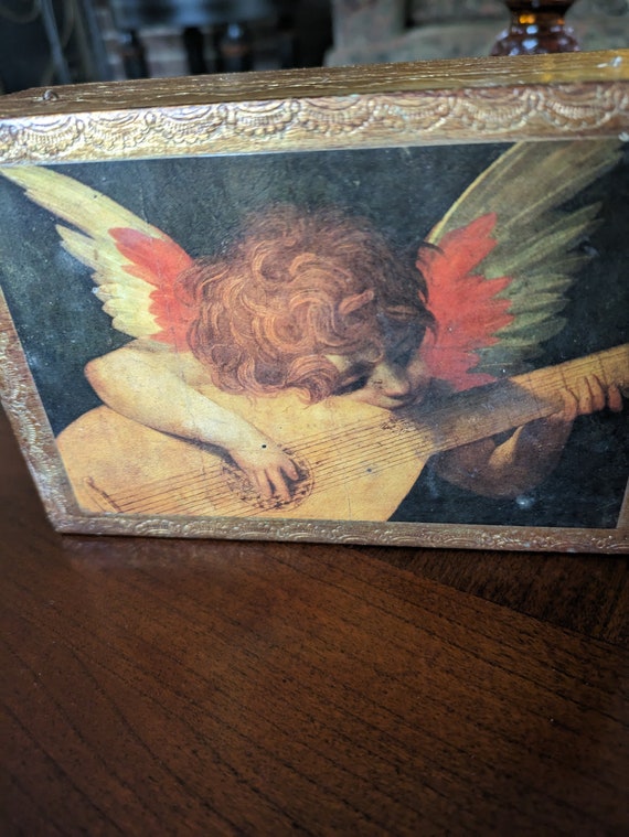 Beautiful Angel Cherub Trinket Box - image 1