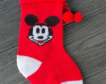 Vintage Mickey Mouse Christmas Stocking