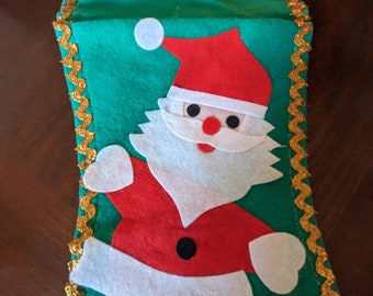 Vintage Felt Christmas Stocking