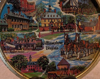 Vintage Williamsburg Virginia Tray