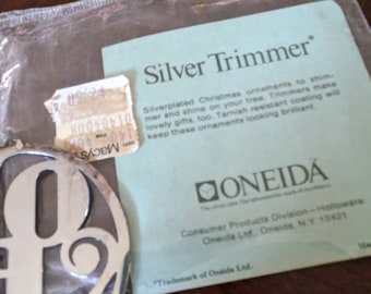 Silver Trimmer NOEL Christmas Ornament
