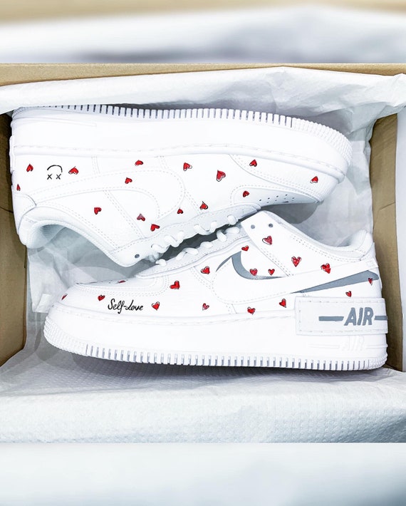 Heart Love Inspired Nike Air Force 1 Shadow | Etsy