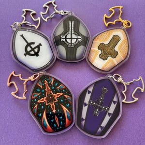Ghost Inspired Papa Hat Keychains