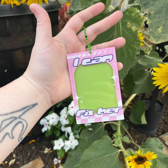 I Can Fix Her Photo Card Holder (Kpop, Anime, Video Games)