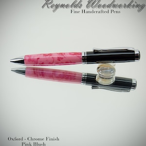 Handmade Pen / Wedding Gift / Art Deco / Grduation Gift / Custom Pen / Ballpoint Pen / Gift Idea/ Chrome / Vintage Appearance / Made In USA