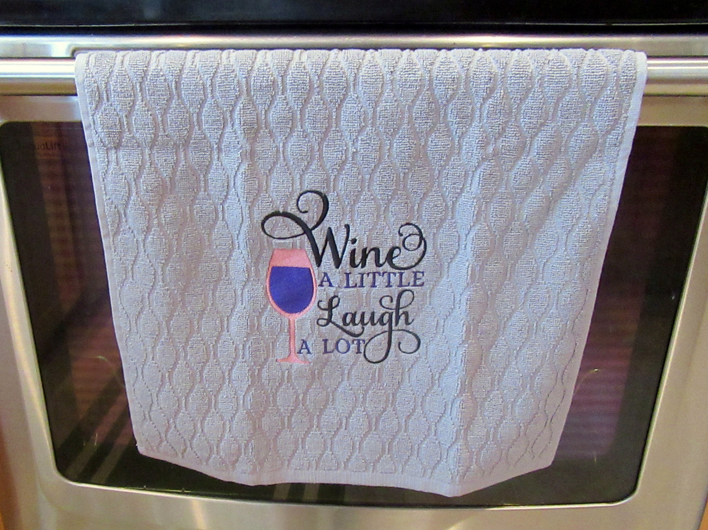 Vino un poco de toalla de cocina ríete mucho toalla de plato | Etsy