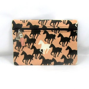 Horse Print Pouch,  Horse Print Bag