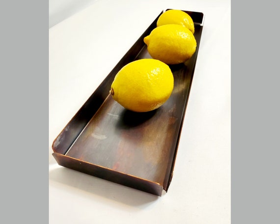 Solid Copper Tray in Vintage Patina Finish